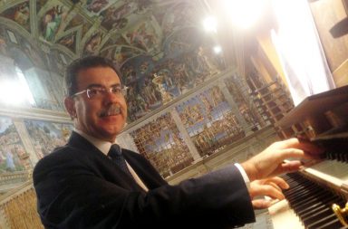 Juan Paradell nella Cappella Sistina